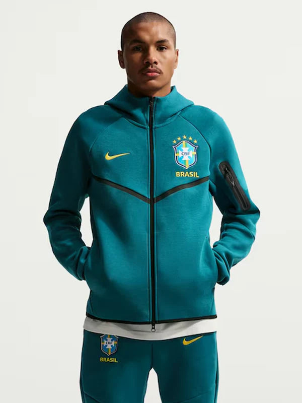 Nike-Green-Brazil-National-Team-2026-Tech-Fleece-Windrunner-Raglan-Full-Zip-Hoodie