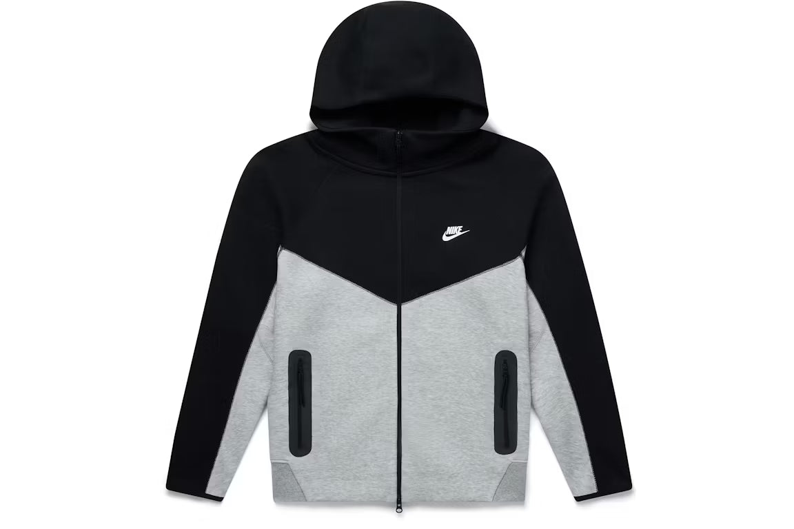 Nike Tech Fleece Full-zip Windrunner Hoodie Dark Grey Heather / Black