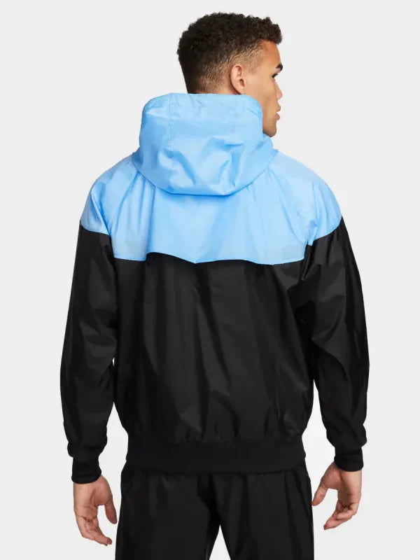 Nike Sportswear Windrunner Hooded Jacket Black / University Blue - Citron Tint