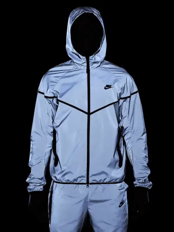 Nike Men's Tech Woven Flash Jacket Grey