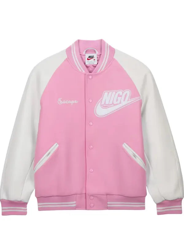 Nike Nigo Varsity Jacket Pink