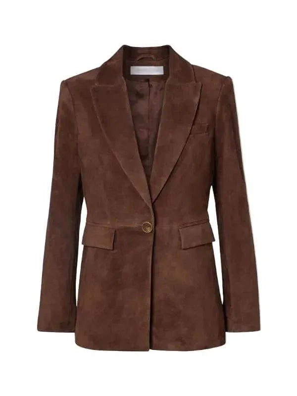 
Nikki Reynard CIA S01 New  Brown Suede Blazer