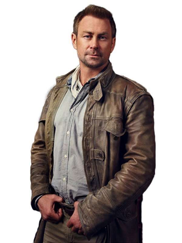 Grant Bowler Defiance Brown Leather Jacket