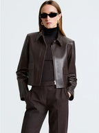 Nour Hammour Leather Jacket Bleeker