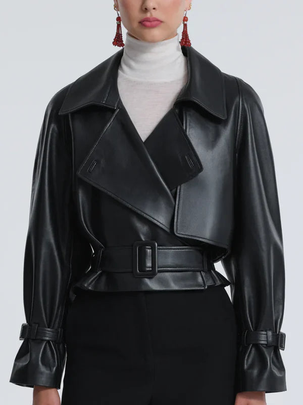 Nour Hammour Leather Jacket Dupe For Girl