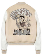 Off-White x AC Milan Varsity Jacket Cream White