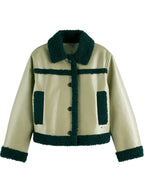 Off Campus 2026 Allie Hayes Shearling Leather Jacket