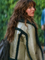 Off Campus 2026 Allie Hayes Shearling Leather Jacket