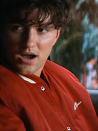 Off Campus 2026 Beau Maxwell Red Varsity Jacket