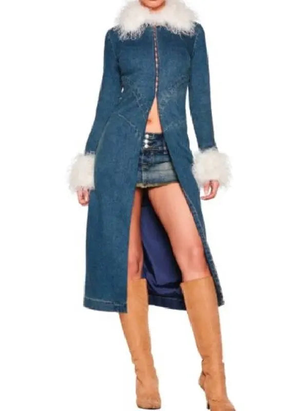 Off Campus S01 2026 Allie Hayes Denim Coat