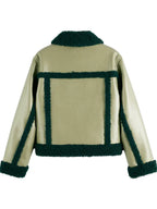 Off Campus 2026 Allie Hayes Shearling Leather Jacket