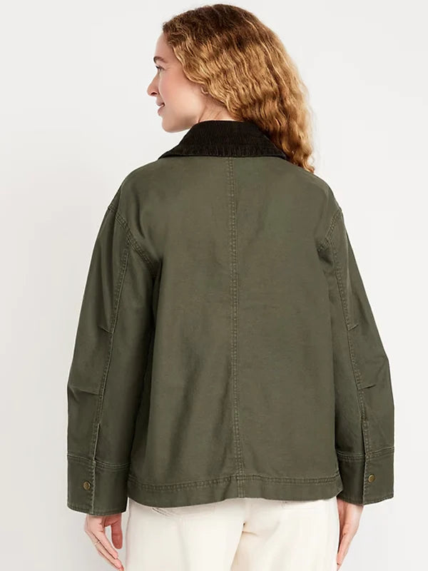 Old-Navy-Green-Canvas-Barn-Jacket