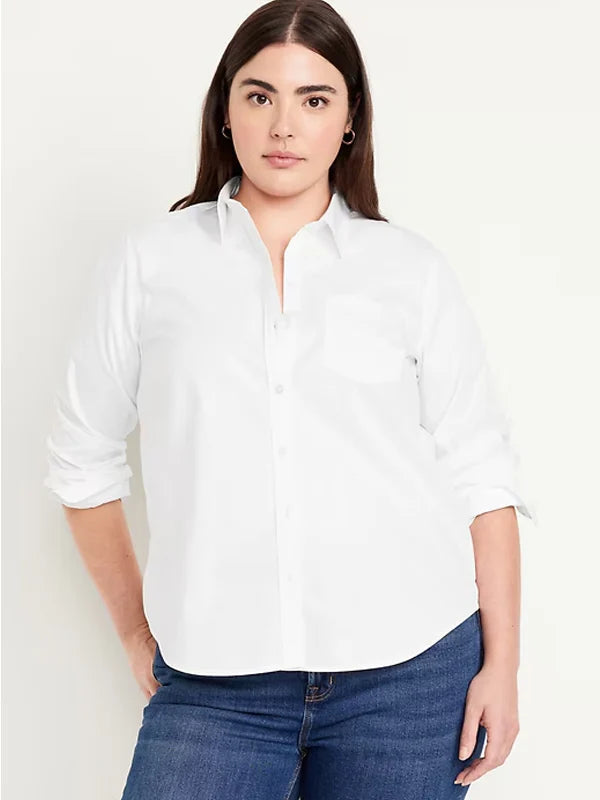 Old-Navy-White-Button-Up-Shirt-Women