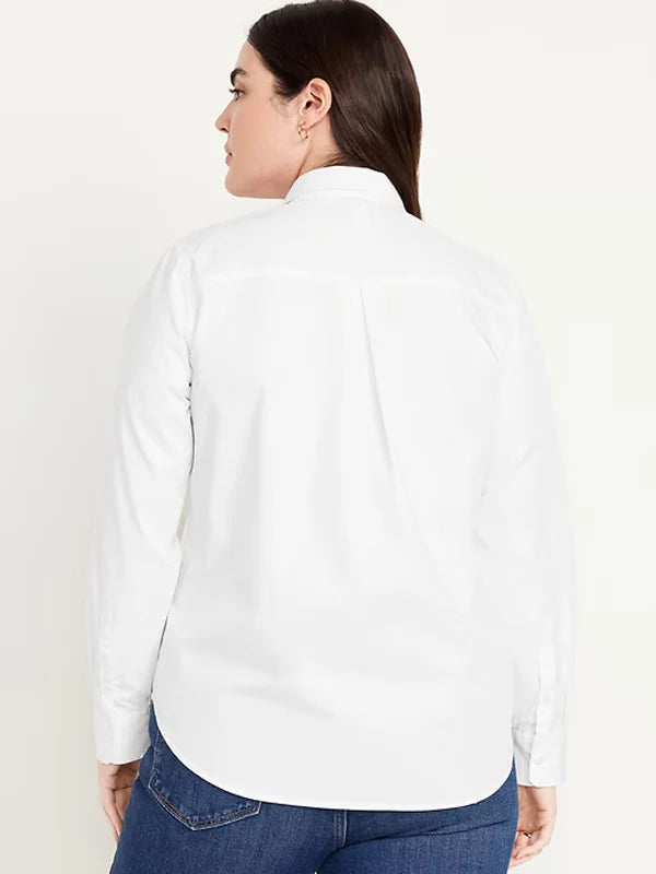 Old-Navy-Womens-White-Button-Down-Shirt-Back