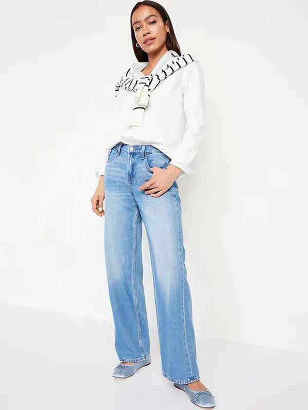 Old-Navy-Womens-White-Button-Down-Shirt