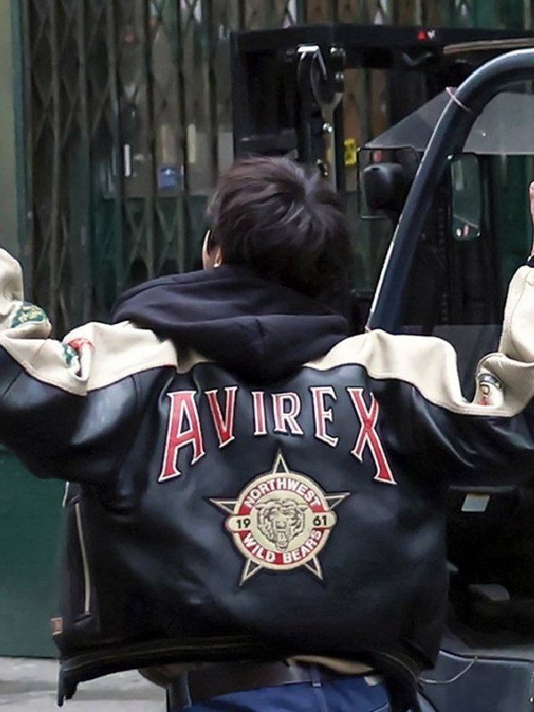 J-hope X Louis Vuitton Black Varsity Jacket