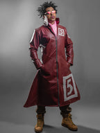 One-Piece-Mr-5-Red-Leather-Coat