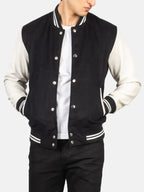 Order Black And White Varsity Jacket