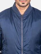 Order Blue Bomber Jacket Men