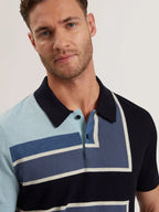Order Colour Block Merino Polo Shirt