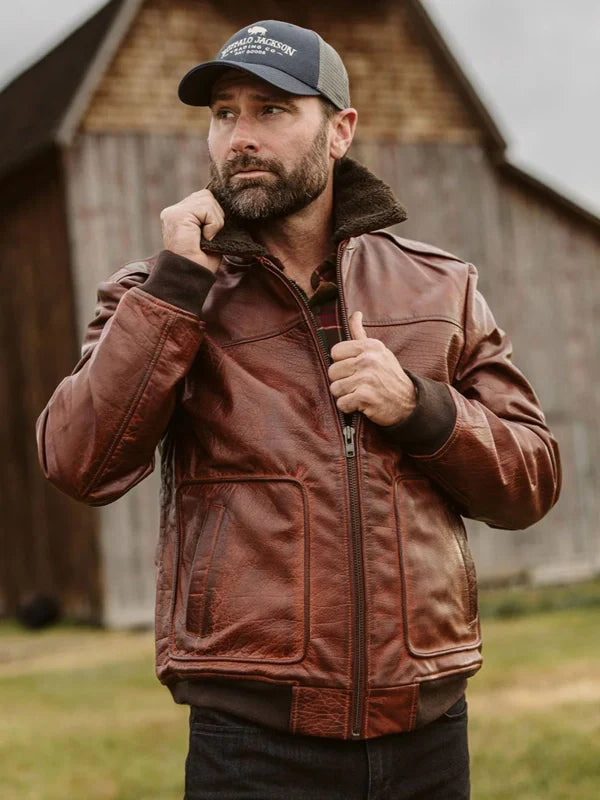 Order Dark Brown Leather Jacket