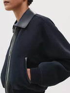 Order Hermès Leather Bomber Jacket