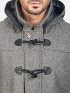 Order Mens Grey Duffle Coat