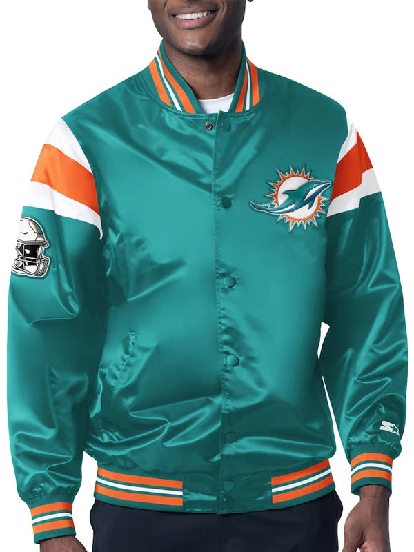 Order Miami Dolphins Satin Jacket