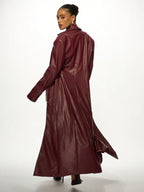 Order Now Missguided Leather Trench Coat