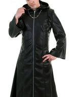 Organization XIII Kingdom Hearts Enigma Leather Hooded Coat