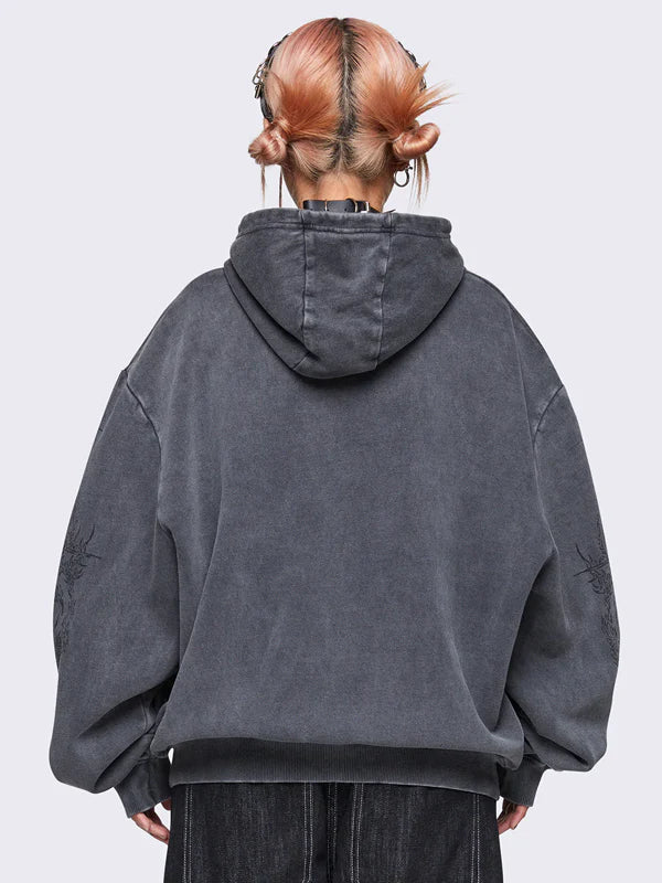 Oversized Zip Up Hoodie For Girl