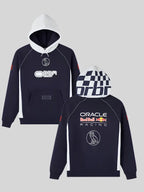 Ovo Red Bull Racing Pit Crew Color Block Hoodie Red Bull Navy