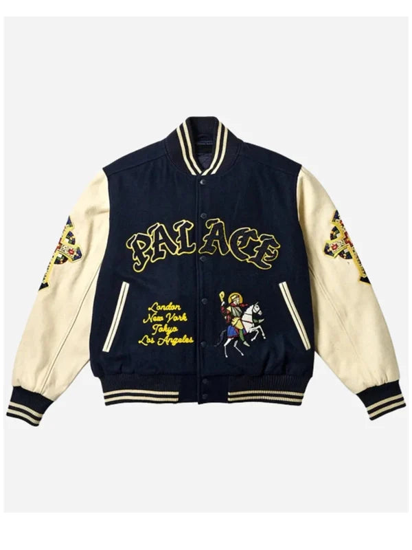Palace-Saints-Blue-Bomber-Jacket-Front