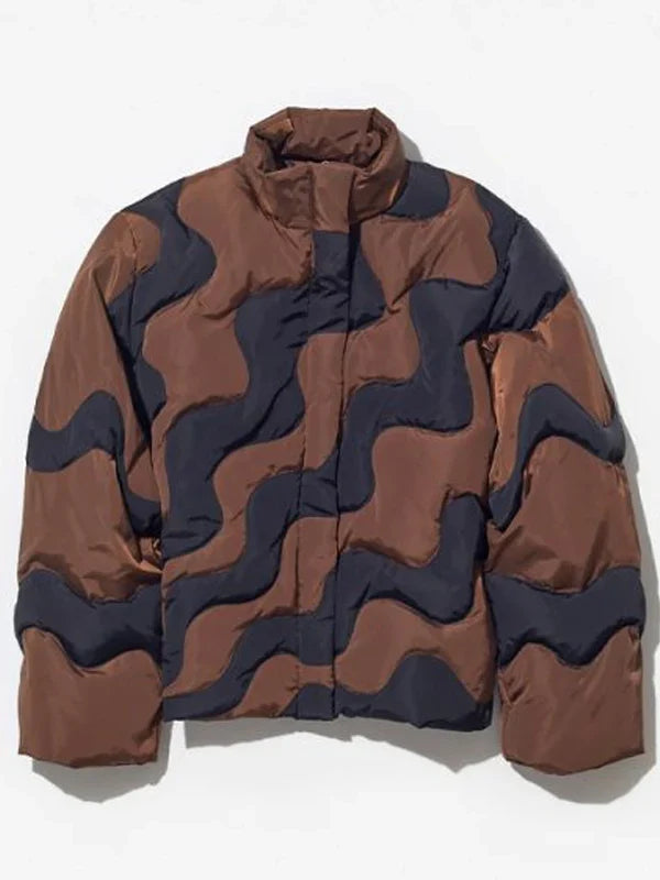 Paloma-Wool-Hokusai-Brown-Puffer-Jacket