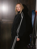 Parke Sport Stripe Nylon Jacket Black