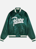 Patta Script Logo Satin Varsity Jacket