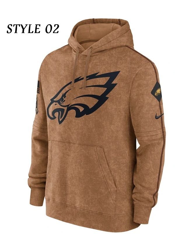 Philadelphia Eagles Salute To Service Camo 2024 Hoodie