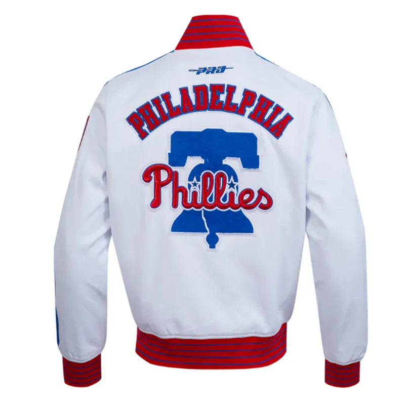 Philadelphia Phillies Current Logo Game Day White Jacket For Men