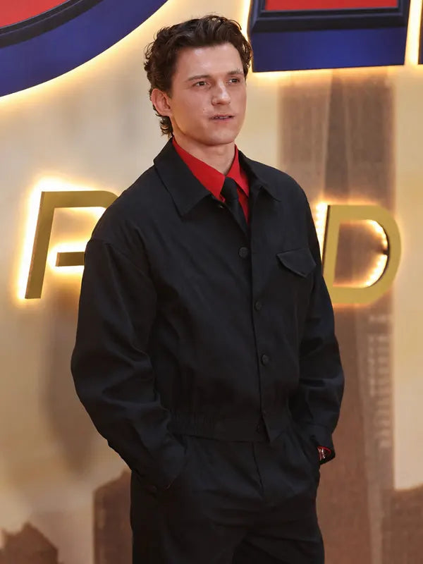 Photocall Brand New Day Spider Man Tom Holland Jacket