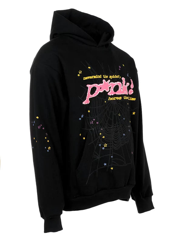 Pink-And-Black-Spider-Hoodie