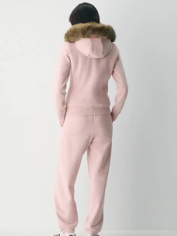 Pink-Aritzia-Zip-Up-Fur-Hoodie-Back