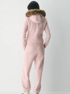Pink-Aritzia-Zip-Up-Fur-Hoodie-Back