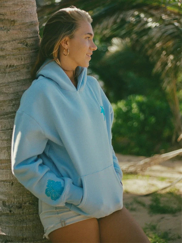 Pink-Palm-Puff-Hoodie-Blue-Everything-Comes-In-Waves