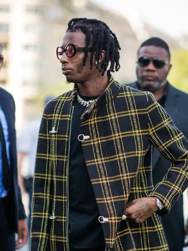 Playboi Carti Checked Coat