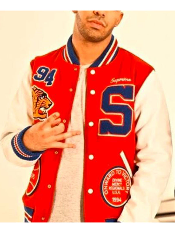 Playboi Carti Supreme Tiger Letterman Jacket