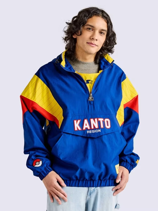 Pokémon Starter Kanto Pullover Jacket Blue