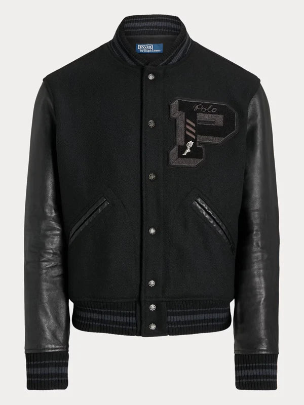 Polo-Ralph-Lauren-The-Iconic-Letterman-Varsity-Black-Jacket