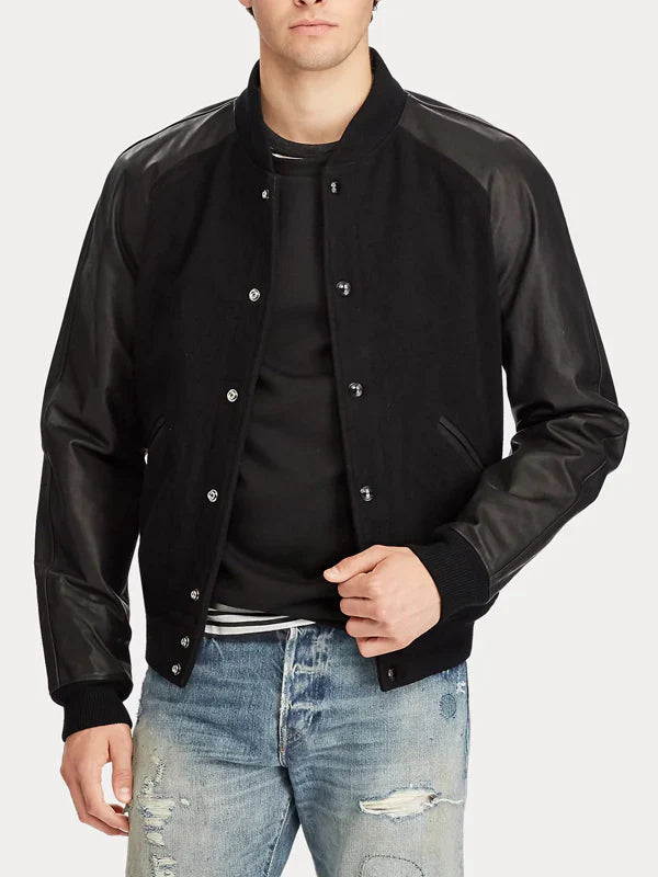 Polo-Ralph-Lauren-The-Iconic-Letterman-Wool-And-Leather-Black-Varsity-Jacket