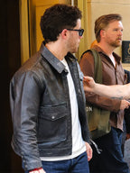 Power Ballad 2026 Nick Jonas Black Leather Jacket