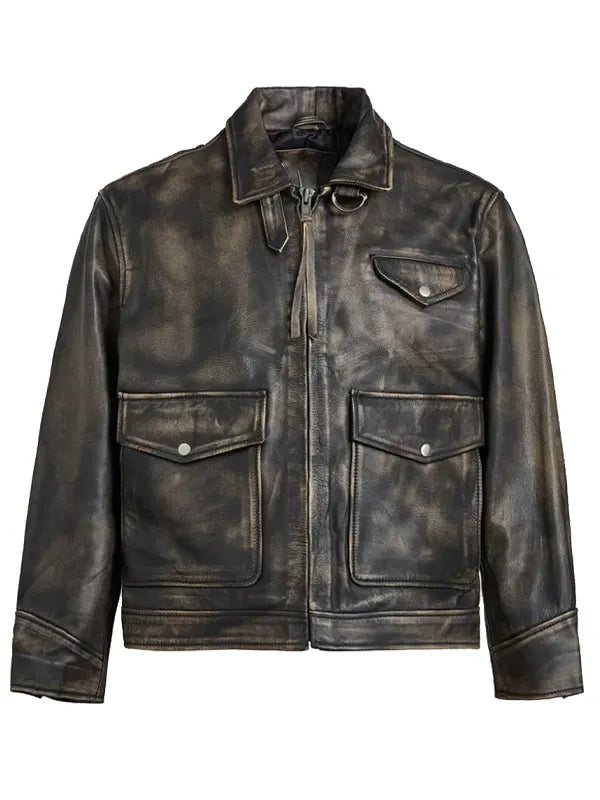 Power Ballad 2026 Nick Jonas Black Leather Jacket